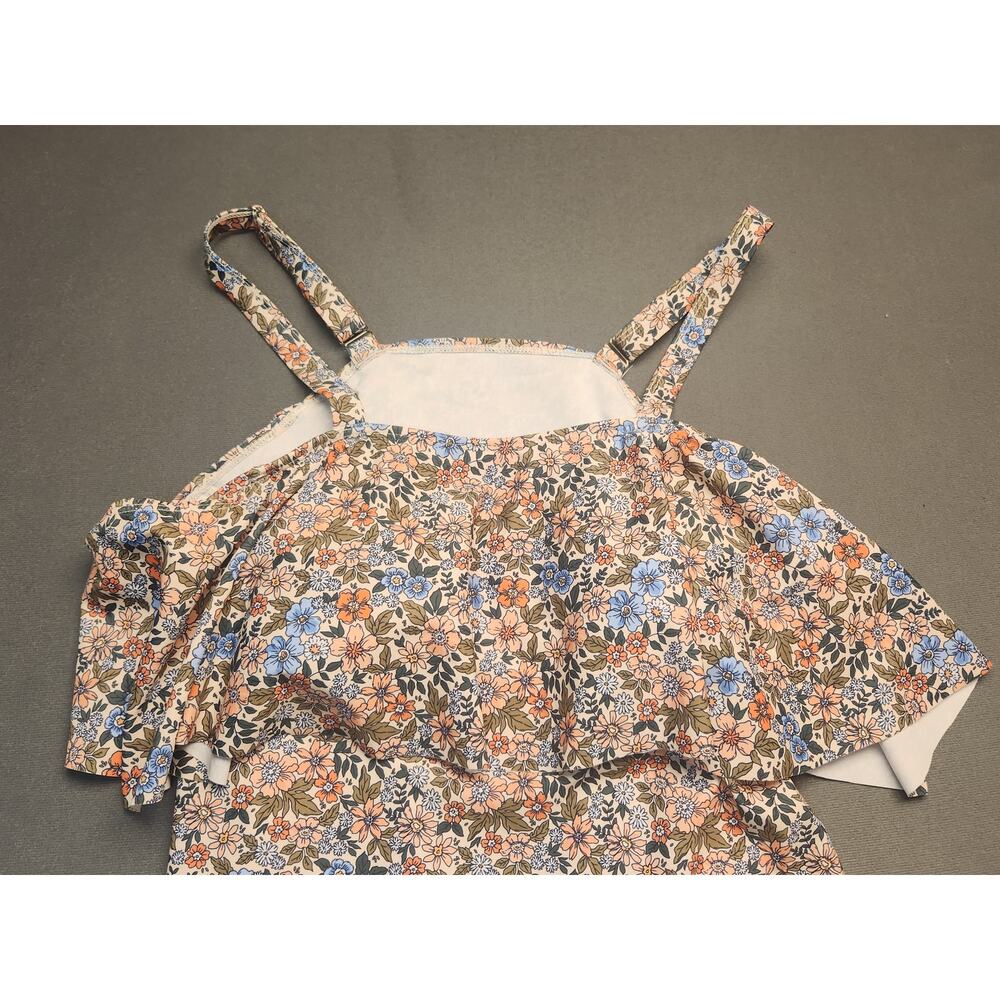 NEW Kim Curvy 16W Floral High Waist Bikini Tankini Swimsuit - Picture 3 of 16